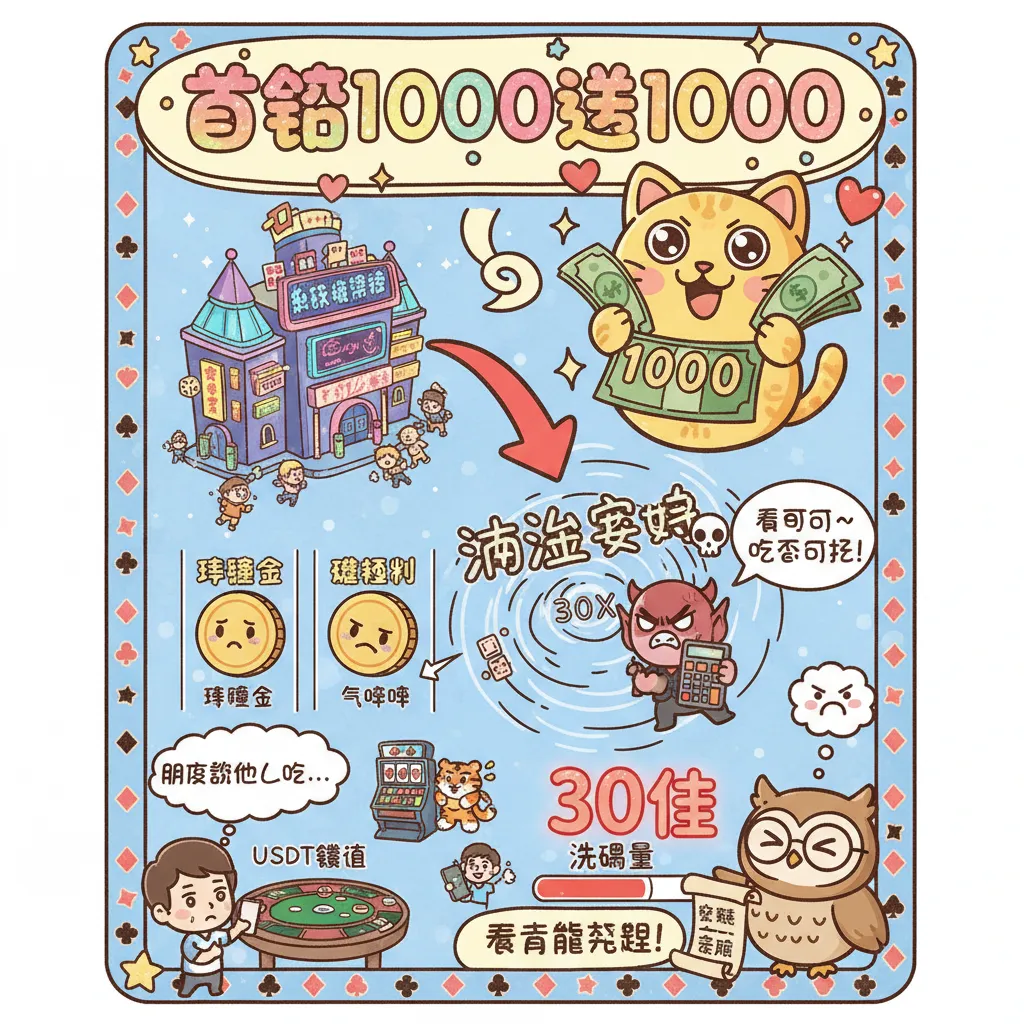 首儲1000送1000：搶先看娛樂城首存優惠與流水要求攻略