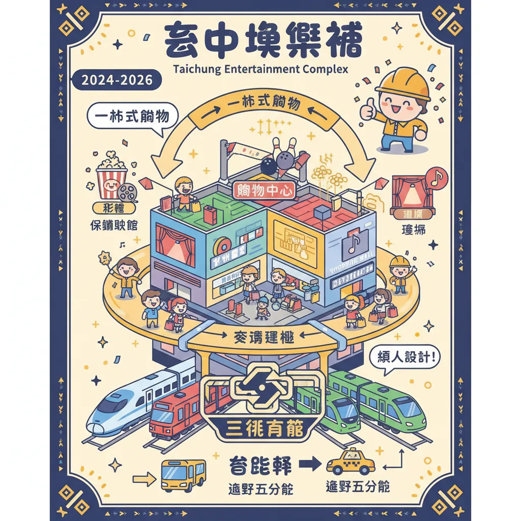 臺中娛樂城結合三鐵共構，打造全新一站式購物體驗
